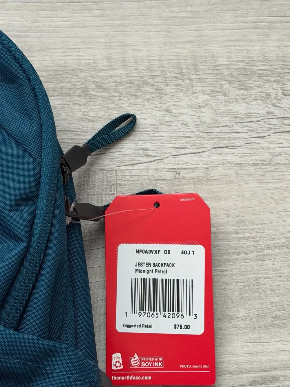 The North Face Jester Backpack “Midnight Petrol”